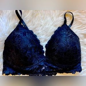 🖤Plus size full figure lace wireless bra🖤